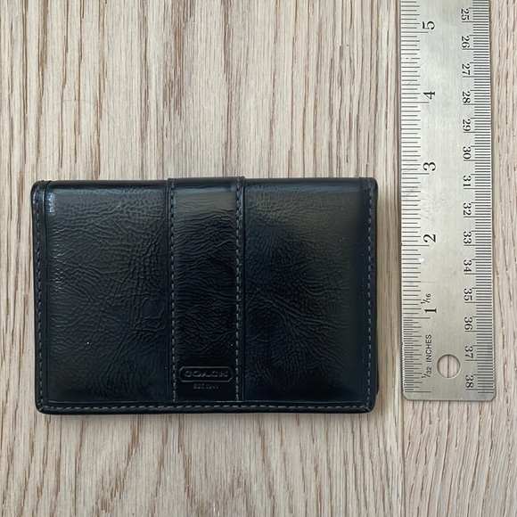 NWOT- Coach Card Wallet Black - Picture 2 of 4